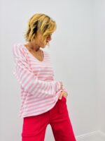 T-Shirt Rayé Manches Longues En Viscose – Image 5