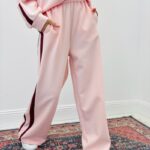 Pantalon Jogg Large À Bandes Contrastées – Style Casual Chic
