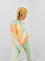 Pull Multicolore Dégradé Effet Nuage – Esprit Doux & Lumineux
