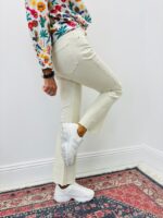 Jean Coupe Flared Taille Haute En Denim Souple – Image 5