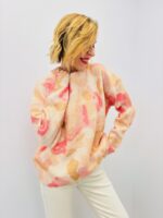 Pull Motif Aquarelle Tons Chauds – Maille Douce & Lumineuse – Image 5