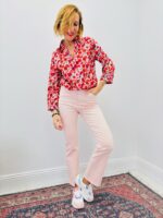 Jean Coupe Flared Taille Haute En Denim Souple – Image 9