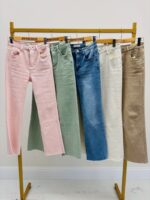 Jean Coupe Flared Taille Haute En Denim Souple – Image 2