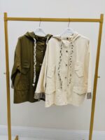 Veste en Coton à Capuche – Détails Tressés – Image 2