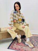 Chemise à Carreaux en Coton – Patchs Esprit Campus – Image 4