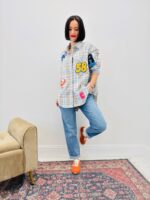 Chemise à Carreaux en Coton – Patchs Esprit Campus – Image 7