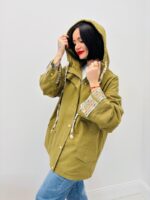 Veste en Coton à Capuche – Détails Tressés – Image 5