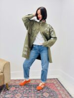 Veste Longue Esprit Militaire – Message & Détails Peints – Image 5