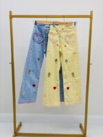 Jean Wide Leg Vichy Brodé – Esprit Fun & Créatif – Image 2