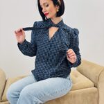 Chemise en Coton à Lavallière – Détail Couture