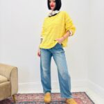 Top Rayé en Coton à Coupe Loose – Esprit Casual & Lumineux