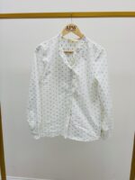 Chemise en Coton à Petits Pois & Volants – Élégance Douce – Image 2