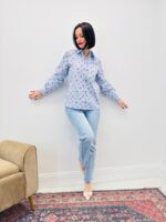 Chemise Coton Vichy Fleuri – Esprit Romantique & Intemporel – Image 3