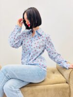 Chemise Coton Vichy Fleuri – Esprit Romantique & Intemporel – Image 5