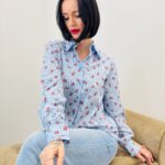 Chemise Coton Vichy Fleuri – Esprit Romantique & Intemporel