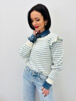 Pull Rayé en Viscose – 2 Façons de Porter & Féminité Moderne – Image 3