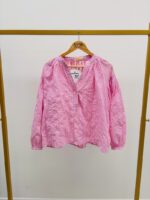 Tunique Rayée en Coton Brodé – Douceur Bohème & Féminité – Image 2