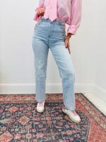 Jean Liberty Coupe Wide Leg – Détail Brodé & Esprit Bohème Chic – Image 3