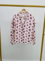 Chemise Fleurie en Viscose à Volants – Douceur Bohème & Élégance Naturelle – Image 2