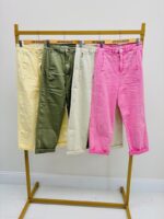 Jean Taille Haute à Poches Plaquées – Coupe Droite – Image 2