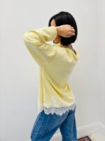 Pull Sweat en Viscose à Finition Dentelle – Confort Chic & Féminité – Image 6