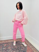 Jean Taille Haute à Poches Plaquées – Coupe Droite – Image 3