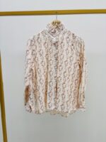 Chemise En Coton Imprimé À Col Victorien Romantique – Image 2