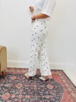 Jean Coupe Wide Leg À Pois Taille Haute – Image 8