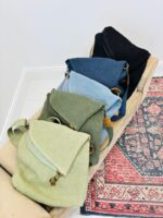 Sac Bandoulière Effet Toile De Jute À Rabat Structuré – Image 2