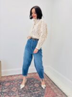 Chemise En Coton Imprimé À Col Victorien Romantique – Image 5