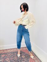 Chemise Élégante À Foulard Intégré En Tencel