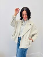 Veste Courte En Suédine À Col Tailleur Élégant – Image 5