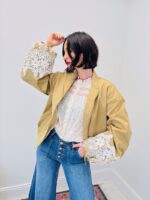 Veste À Manches Bouffantes En Dentelle