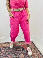 Pantalon Fluide En Lyocell À Taille Élastiquée Et Ceinture Intégrée – Image 9