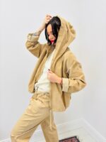 Veste À Capuche En Velours Coton À Coupe Décontractée – Image 7