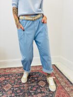 Pantalon Fluide En Lyocell À Taille Élastiquée Et Ceinture Intégrée – Image 7