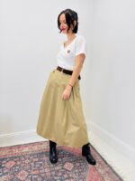 T-Shirt Femme En Coton Col V Avec Cœur Léopard Brodé – Image 3