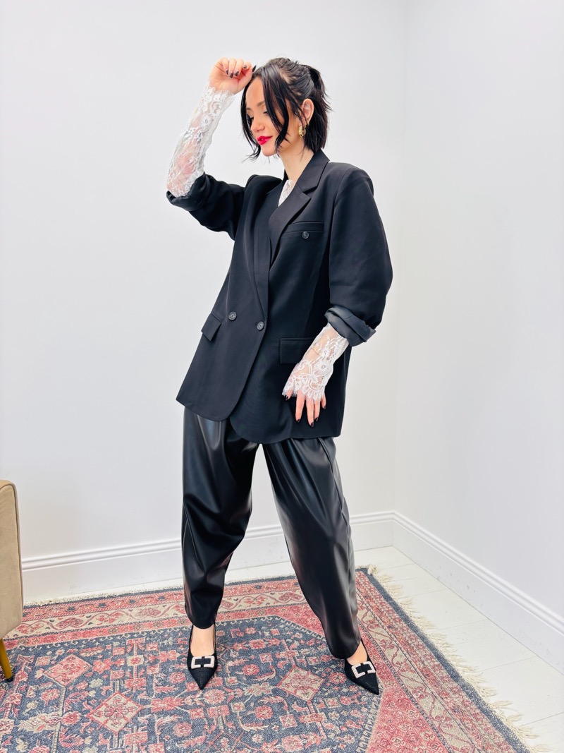 IMG_7503 Veste Oversize Tailoring À Double Boutonnage Moderne – Image 1