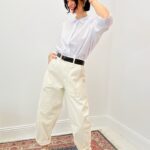 Pantalon Ceinturé À Coupe Ballon Et Esprit Casual Chic