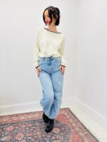 Pull En Coton À Encolure Bateau – Détails Contrastés & Esprit Casual Chic – Image 6