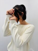 Pull En Coton À Encolure Bateau – Détails Contrastés & Esprit Casual Chic – Image 7