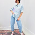 Chemise Denim À Détails Brodés & Sequins – Esprit Fun Chic