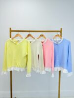 Gilet En Maille Douce À Finitions Volantées – Image 2