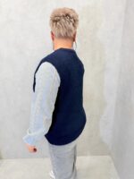 Pull sans manches en maille douce rose chiné – Grande Taille – Confort moderne et allure tendance – Image 8