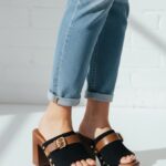 Sabots À Talons Épais Détail Boucle Esprit Chic & Confort