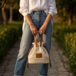 Sac Filet Doublé À Lien Coulissant Esprit Bohème Chic