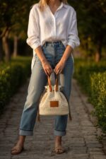 Sac Filet Doublé À Lien Coulissant Esprit Bohème Chic