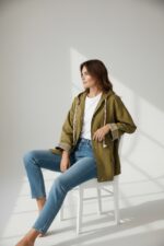 Veste en Coton à Capuche – Détails Tressés – Image 5