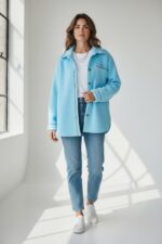 Manteau Effet Laine Bouillie À Finitions Couture Esprit Italien