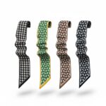 Foulard Satiné À Motifs Graphiques Esprit Chic & Polyvalent – Image 2